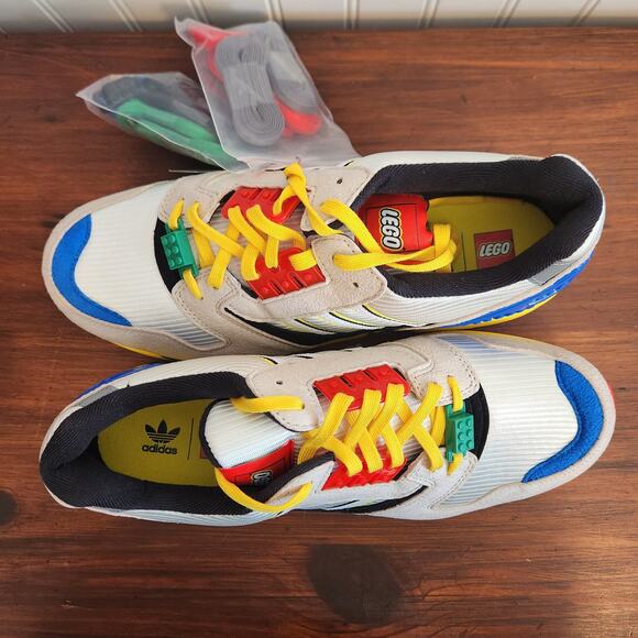 Adidas Men's Size 10.5‎ ZX 8000 x Lego A-ZX Series 2020 FZ3482 NIB - Picture 9 of 11